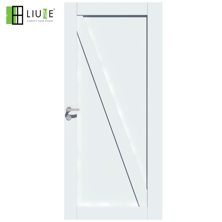 CITY | WHITE DOOR WITH DIAGONAL WOOD