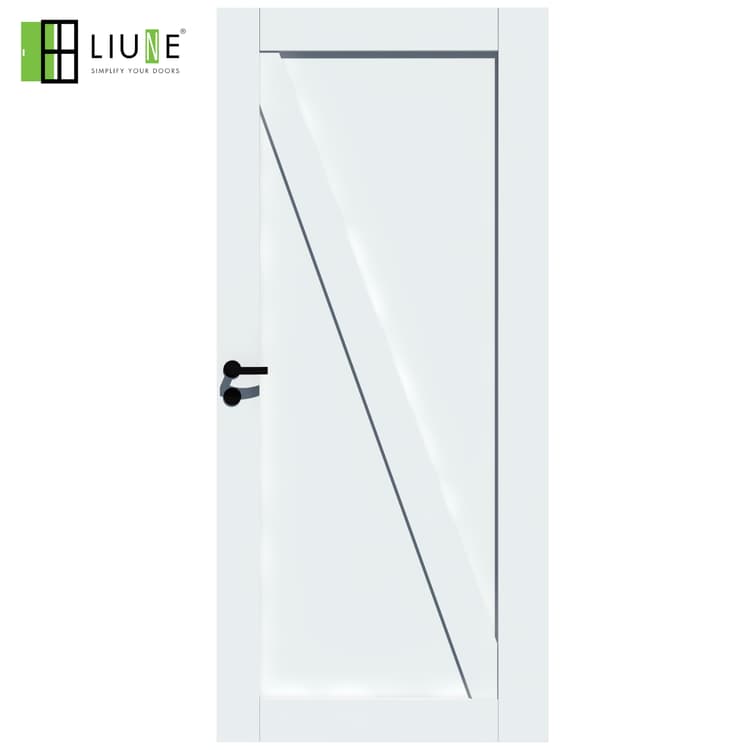 CITY | WHITE DOOR WITH DIAGONAL WOOD